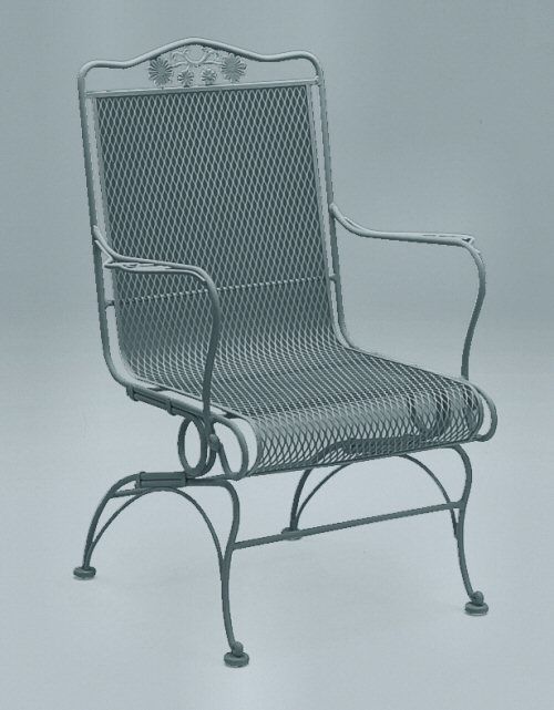 High Back Coil Spring Chair