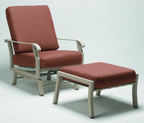 Cortland Cushion Spring Lounge Chair and Ottoman
