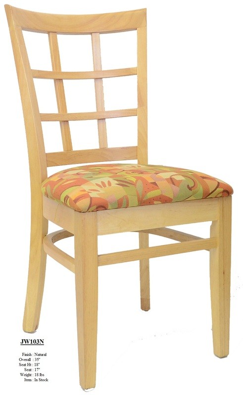 Rubberwood Restaurant Chair JW103