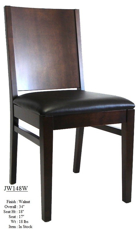 Wood Restaurant Chair JW148 Walnut