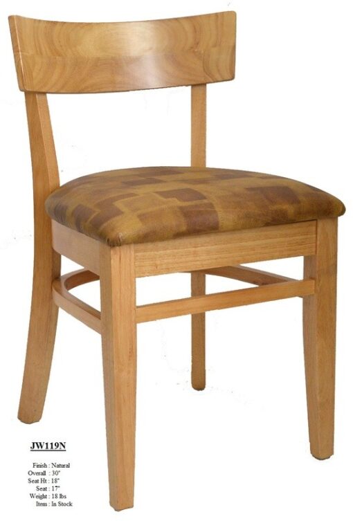 Wood Side Chair JW119 Natural