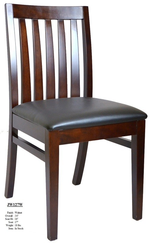 Wood Side Chair JW127 Walnut