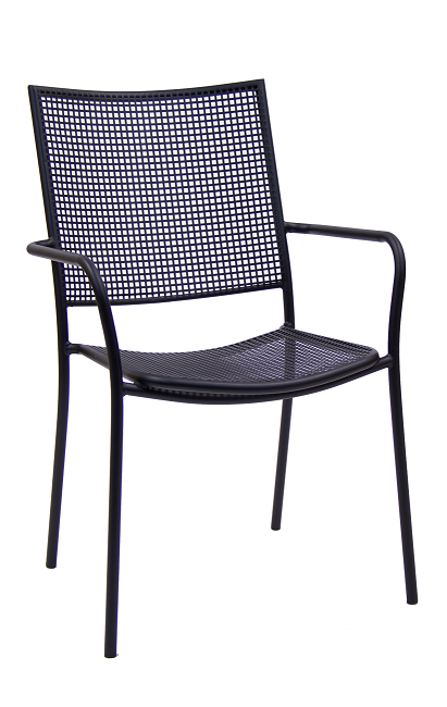 Black Arm Chair (OF-12-B-ER)