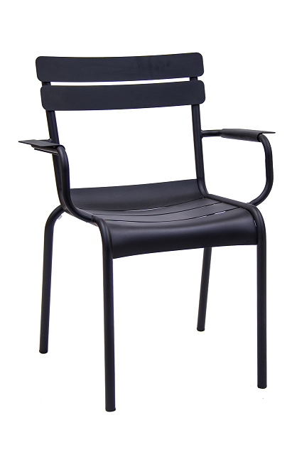 Black Outdoor Arm Chair OF-14-B-ER
