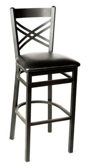 Cross Back Bar Chair