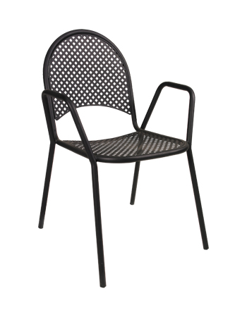 Black Arm Chair (OF-01-B-ER)