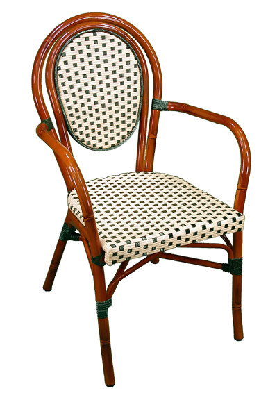 Parisienne Armchair Ivory and Green