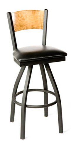Plain Back Swivel Bar Chair