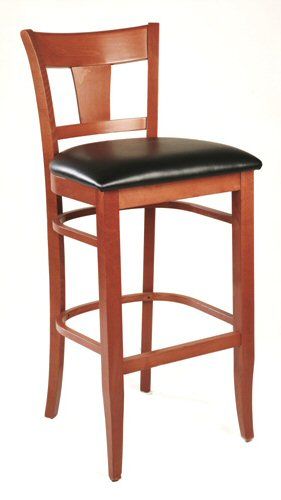 Wooden Bar Chair with Back