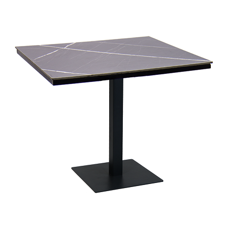 HPL Dark Granite Complete Outdoor Table