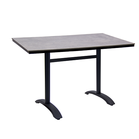 HPL Gray Granite Complete Outdoor Table