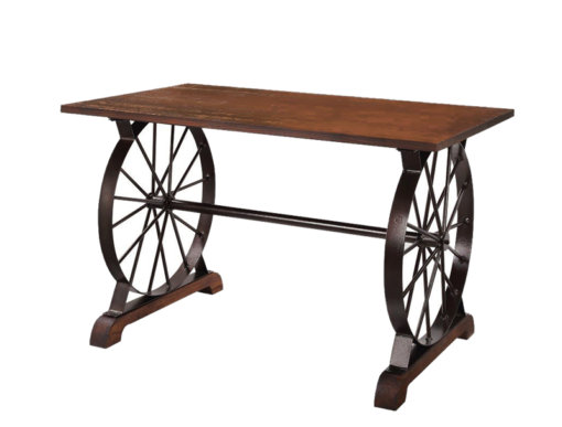 30" x 48" Rectangle Elmwood Table with Wheels (ER)
