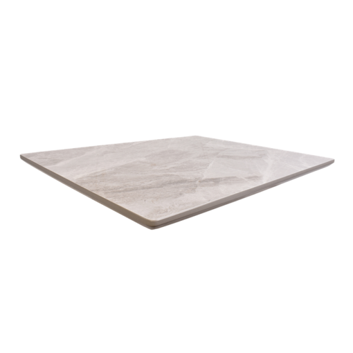 Glossy Light Gray Sintered Stone Outdoor Table Tops (ER)