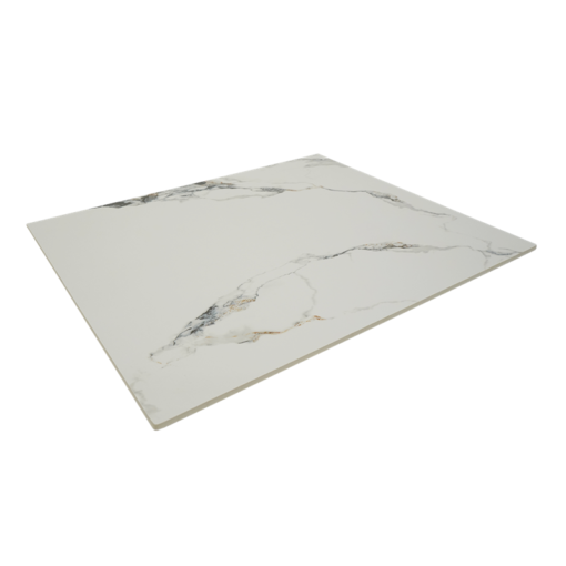 White Smoky Ink Sintered Stone Outdoor Table Tops (#ST-17-ER)