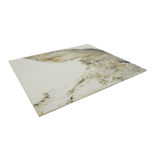 White Messy Smear Sintered Stone Outdoor Table Tops (#ST-18-ER)