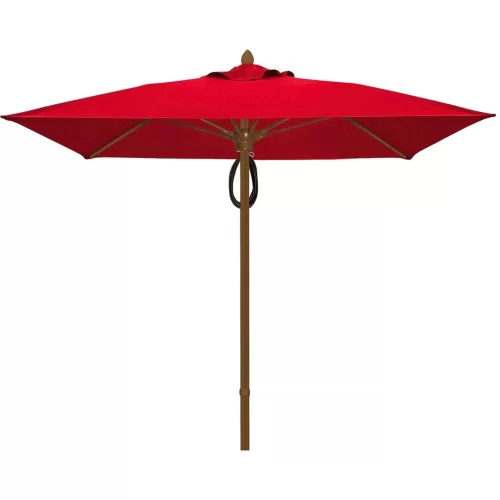 Square Market Umbrella China Red