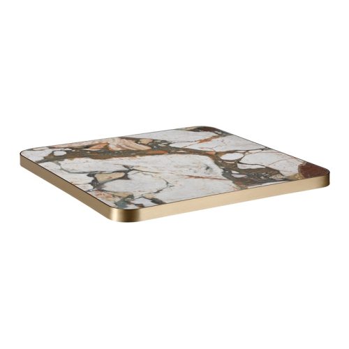 Bold Multicolor Veining with Bronze Aluminum Alloy Edge (ST-36-ER)