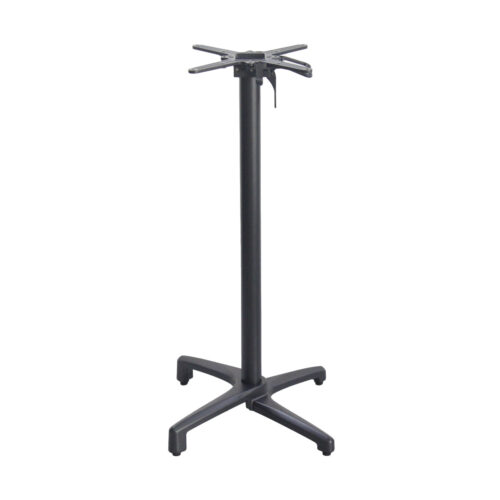 Bar Height Folding Table Base with Bag Hook