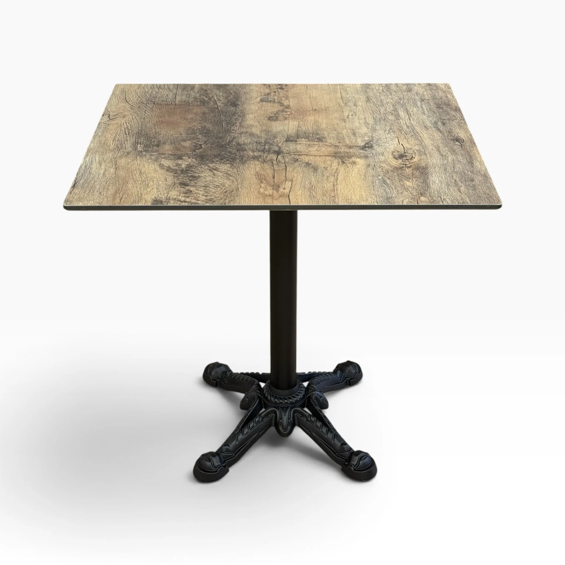 Ornamental Outdoor Folding Table Base with Top