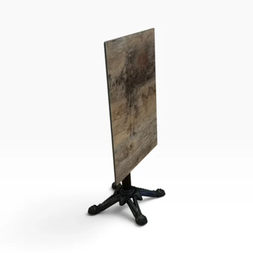 Ornamental Outdoor Folding Table Base with Top