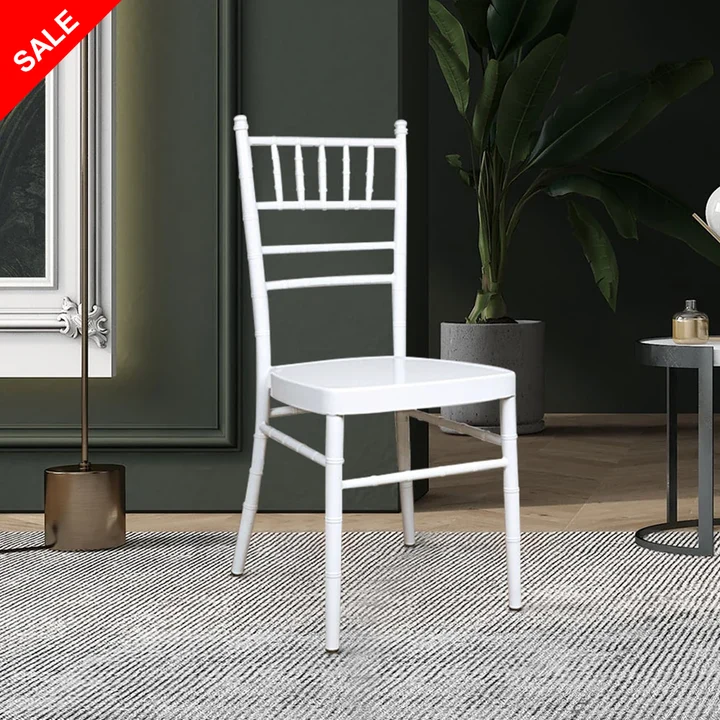 Aluminum Banquet Dining Chair (White)