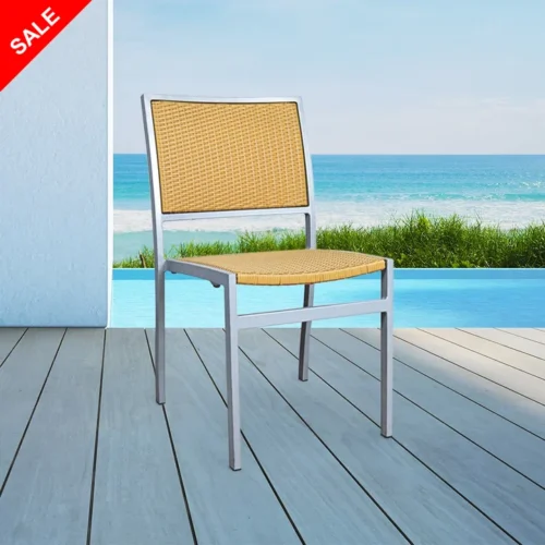 Hermosa Side Chair - PE Rattan (Yellow)