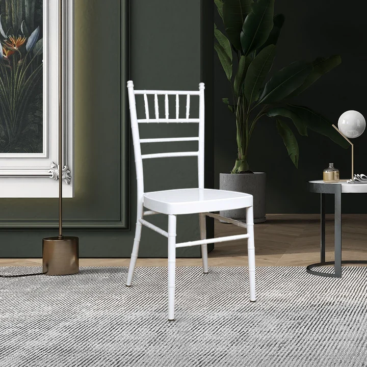 Aluminum Banquet Dining Chair (White)