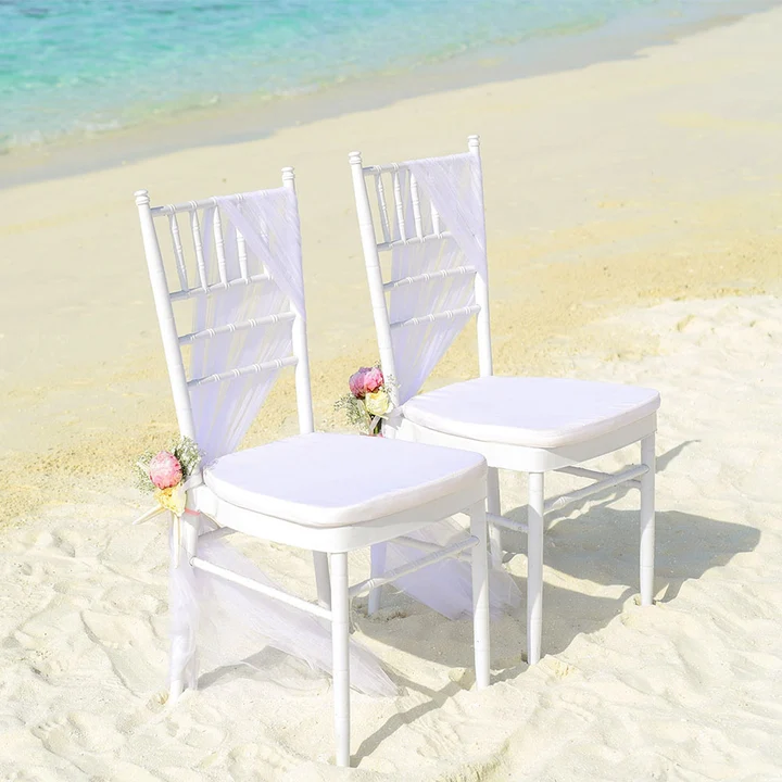 Aluminum Banquet Dining Chair (White)