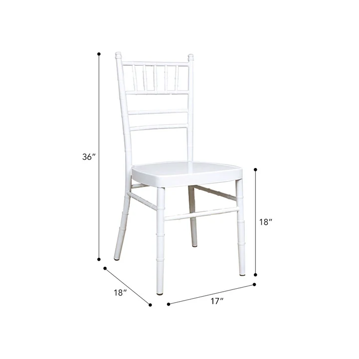Aluminum Banquet Dining Chair (White)